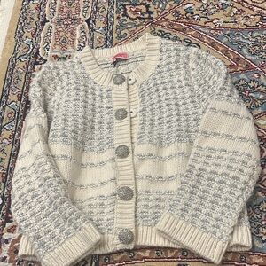 kate spade Cream and Gray Knit Cardigan